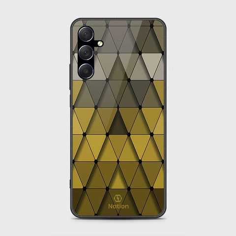 Samsung Galaxy M54 Cover- Onation Pyramid Series - HQ Ultra Shine Premium Infinity Glass Soft Silicon Borders Case