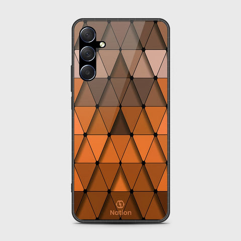 Samsung Galaxy M34 5G Cover- Onation Pyramid Series - HQ Ultra Shine Premium Infinity Glass Soft Silicon Borders Case