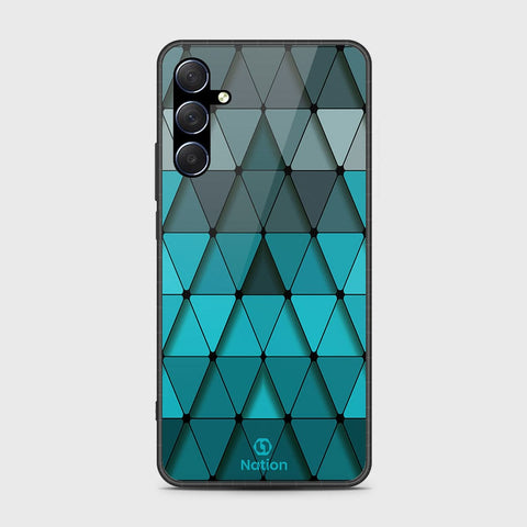 Samsung Galaxy M54 Cover- Onation Pyramid Series - HQ Ultra Shine Premium Infinity Glass Soft Silicon Borders Case