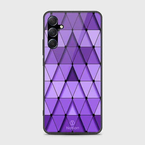 Samsung Galaxy M54 Cover- Onation Pyramid Series - HQ Ultra Shine Premium Infinity Glass Soft Silicon Borders Case