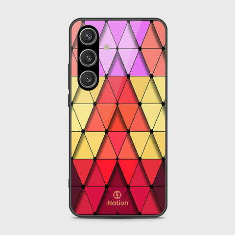 Samsung Galaxy S24 Plus Cover- Onation Pyramid Series - HQ Ultra Shine Premium Infinity Glass Soft Silicon Borders Case