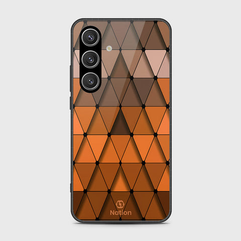 Samsung Galaxy S24 Plus Cover- Onation Pyramid Series - HQ Ultra Shine Premium Infinity Glass Soft Silicon Borders Case