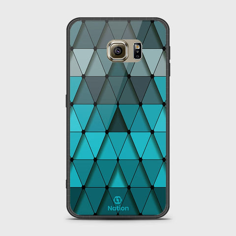 Samsung Galaxy S6 Cover- Onation Pyramid Series - HQ Ultra Shine Premium Infinity Glass Soft Silicon Borders Case