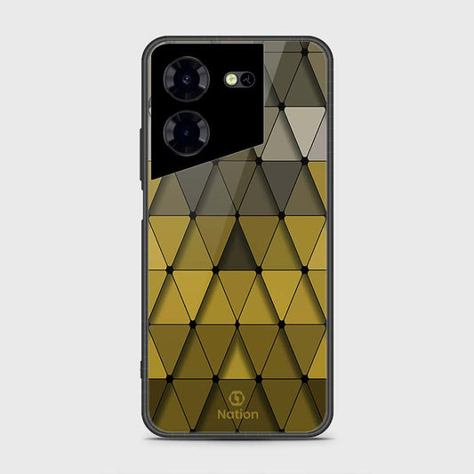 Tecno Pova 5 Pro Cover- Onation Pyramid Series - HQ Ultra Shine Premium Infinity Glass Soft Silicon Borders Case