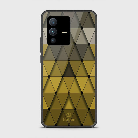 Vivo S12 Cover - Onation Pyramid Series - D62 - HQ Ultra Shine Premium Infinity Glass Soft Silicon Borders Case ( Fast Delivery )