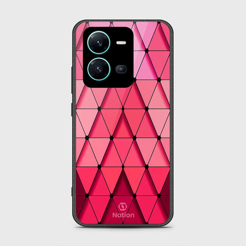Vivo V25 5G Cover- Onation Pyramid Series - HQ Ultra Shine Premium Infinity Glass Soft Silicon Borders Case