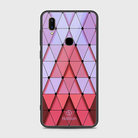 Vivo V11i Cover- Onation Pyramid Series - HQ Ultra Shine Premium Infinity Glass Soft Silicon Borders Case