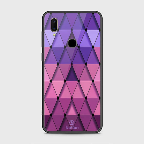 Vivo V11i Cover- Onation Pyramid Series - HQ Ultra Shine Premium Infinity Glass Soft Silicon Borders Case