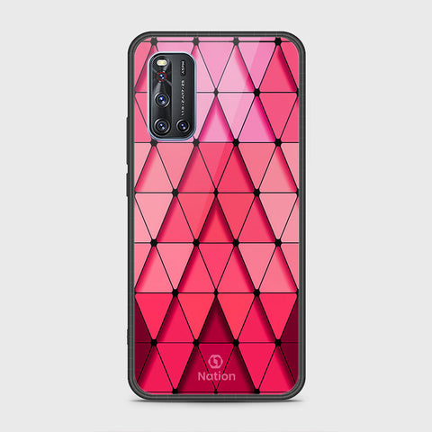 Vivo V19 Cover- Onation Pyramid Series - HQ Ultra Shine Premium Infinity Glass Soft Silicon Borders Case