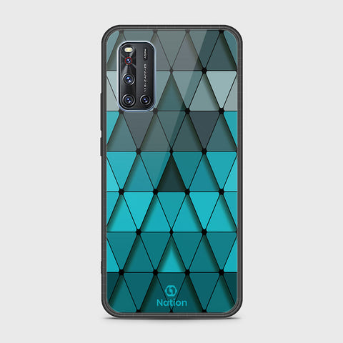 Vivo V19 Cover- Onation Pyramid Series - HQ Ultra Shine Premium Infinity Glass Soft Silicon Borders Case