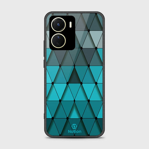 Vivo Y35 5G Cover- Onation Pyramid Series - HQ Ultra Shine Premium Infinity Glass Soft Silicon Borders Case