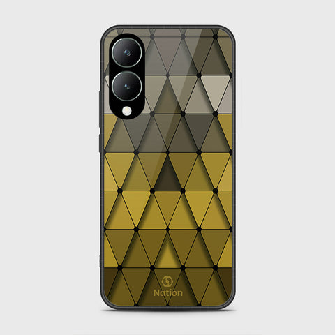 Vivo Y17s Cover- Onation Pyramid Series - HQ Ultra Shine Premium Infinity Glass Soft Silicon Borders Case