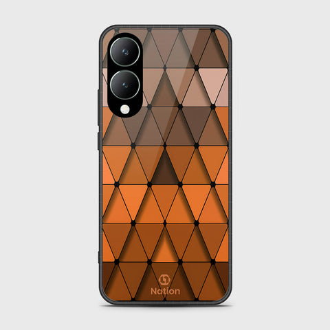 Vivo Y17s Cover- Onation Pyramid Series - HQ Ultra Shine Premium Infinity Glass Soft Silicon Borders Case