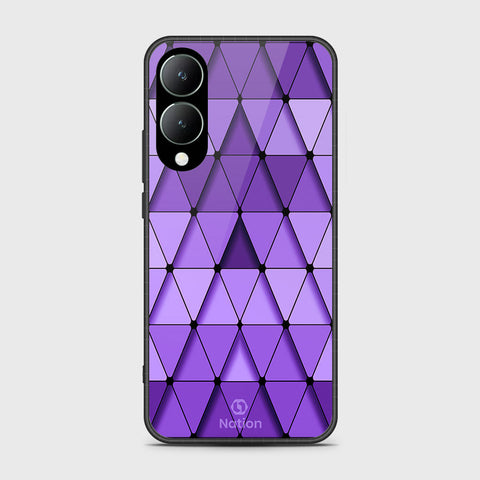 Vivo Y17s Cover- Onation Pyramid Series - HQ Ultra Shine Premium Infinity Glass Soft Silicon Borders Case