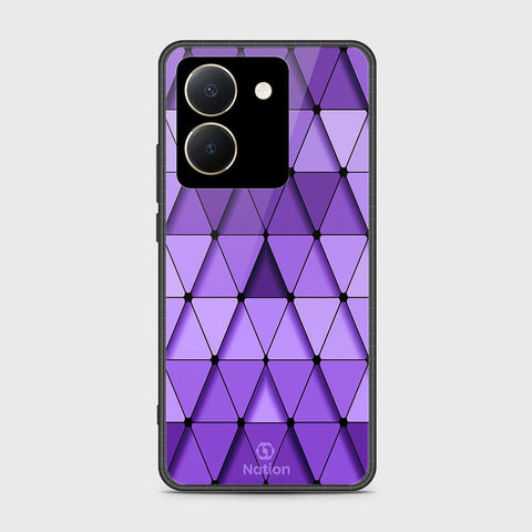 Vivo Y27s Cover- Onation Pyramid Series - HQ Ultra Shine Premium Infinity Glass Soft Silicon Borders Case