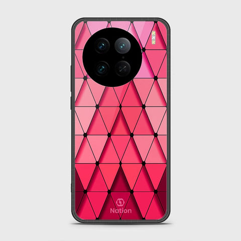 Vivo X90 Pro Cover - Onation Pyramid Series - HQ Ultra Shine Premium Infinity Glass Soft Silicon Borders Case