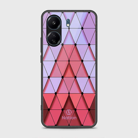 Xiaomi Redmi 13C Cover- Onation Pyramid Series - HQ Ultra Shine Premium Infinity Glass Soft Silicon Borders Case