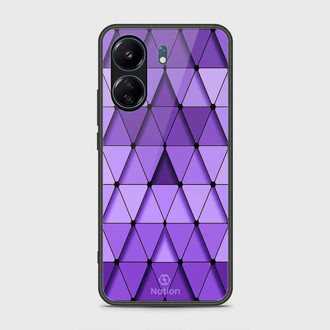Xiaomi Redmi 13C Cover- Onation Pyramid Series - HQ Ultra Shine Premium Infinity Glass Soft Silicon Borders Case