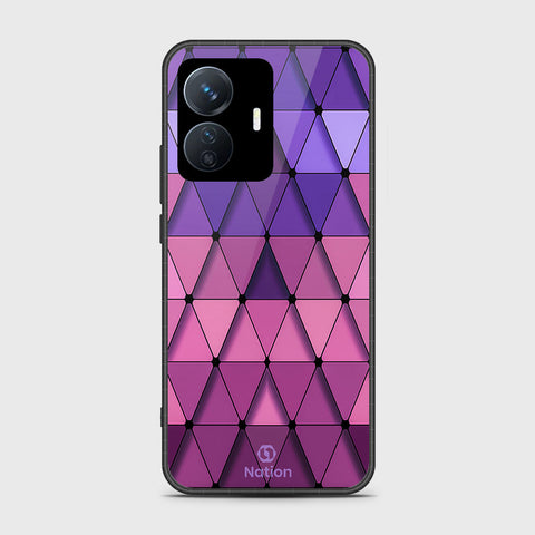 Vivo Y77e Cover- Onation Pyramid Series - HQ Ultra Shine Premium Infinity Glass Soft Silicon Borders Case