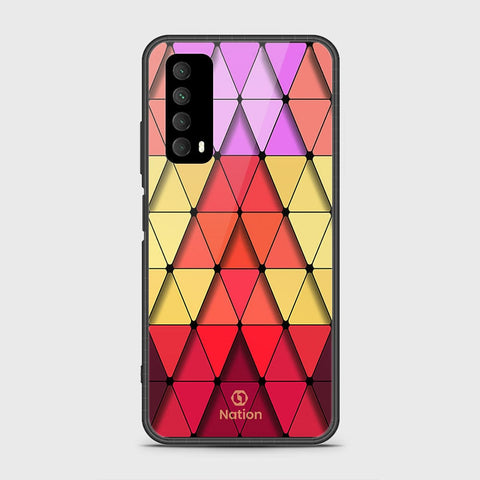 Huawei Y7a Cover- Onation Pyramid Series - HQ Ultra Shine Premium Infinity Glass Soft Silicon Borders Case