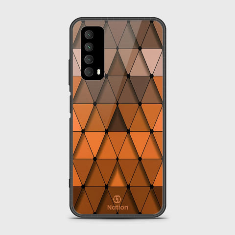 Huawei Y7a Cover- Onation Pyramid Series - HQ Ultra Shine Premium Infinity Glass Soft Silicon Borders Case