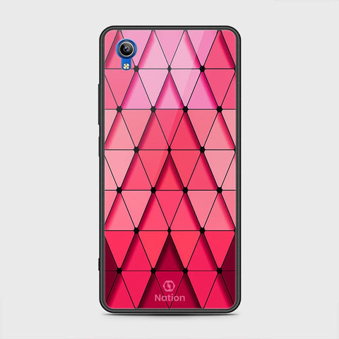 Vivo Y91C Cover - ONation Pyramid Series - HQ Ultra Shine Premium Infinity Glass Soft Silicon Borders Case