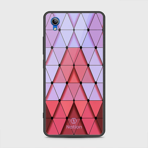 Vivo Y91C Cover - ONation Pyramid Series - HQ Ultra Shine Premium Infinity Glass Soft Silicon Borders Case