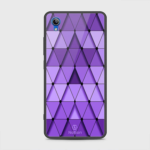 Vivo Y91C Cover - ONation Pyramid Series - HQ Ultra Shine Premium Infinity Glass Soft Silicon Borders Case