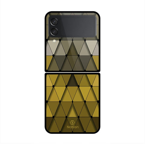 Samsung Galaxy Z Flip 3 5G Cover- Onation Pyramid Series - HQ Premium Shine Durable Shatterproof Case