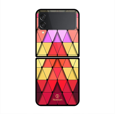 Samsung Galaxy Z Flip 3 5G Cover- Onation Pyramid Series - HQ Premium Shine Durable Shatterproof Case