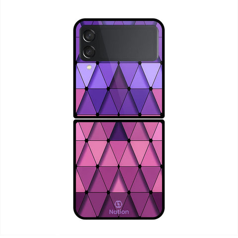 Samsung Galaxy Z Flip 3 5G Cover- Onation Pyramid Series - HQ Premium Shine Durable Shatterproof Case