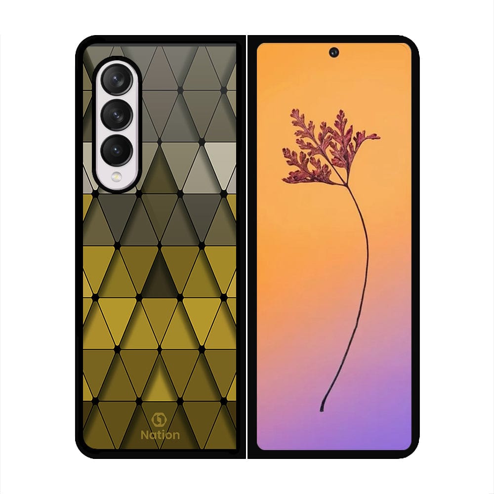 Samsung Galaxy Z Fold 4 5G Cover - Onation Pyramid Series - HQ Premium Shine Durable Shatterproof Case - Soft Silicon Borders