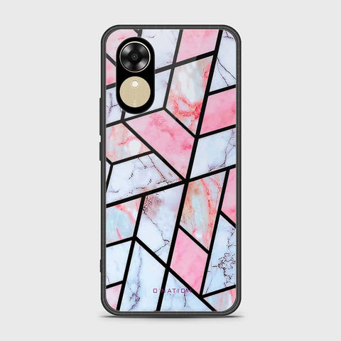 Oppo A17k Cover- O'Nation Shades of Marble Series - HQ Ultra Shine Premium Infinity Glass Soft Silicon Borders Case