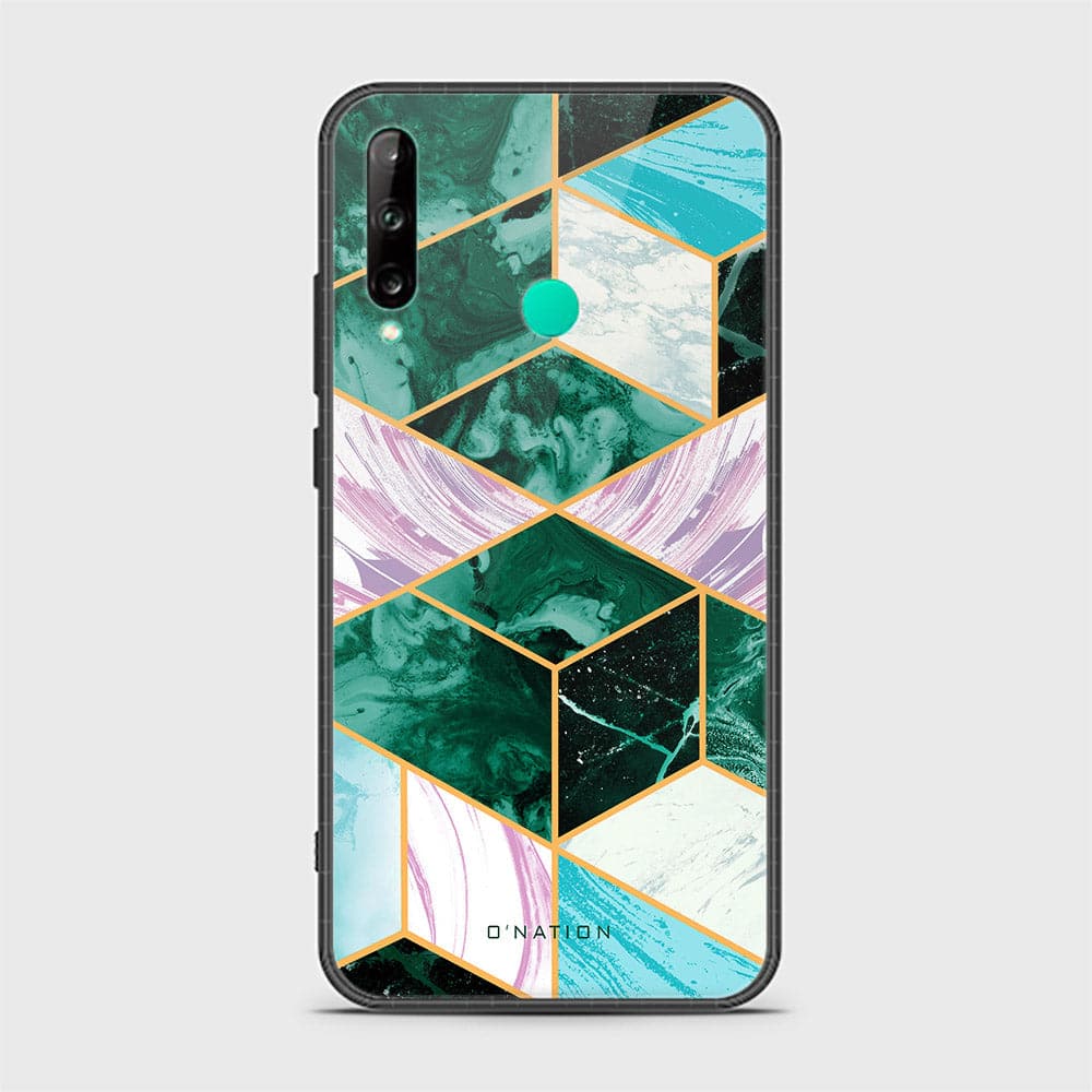 Huawei Honor 9c Cover - O'Nation Shades of Marble Series - HQ Ultra Shine Premium Infinity Glass Soft Silicon Borders Case