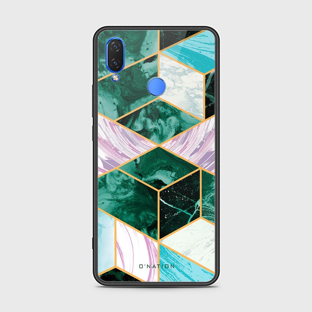 Huawei Y9 2019 Cover - O'Nation Shades of Marble Series - HQ Ultra Shine Premium Infinity Glass Soft Silicon Borders Case