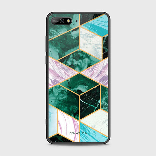Huawei Y6 Prime 2018 Cover - O'Nation Shades of Marble Series - HQ Ultra Shine Premium Infinity Glass Soft Silicon Borders Case