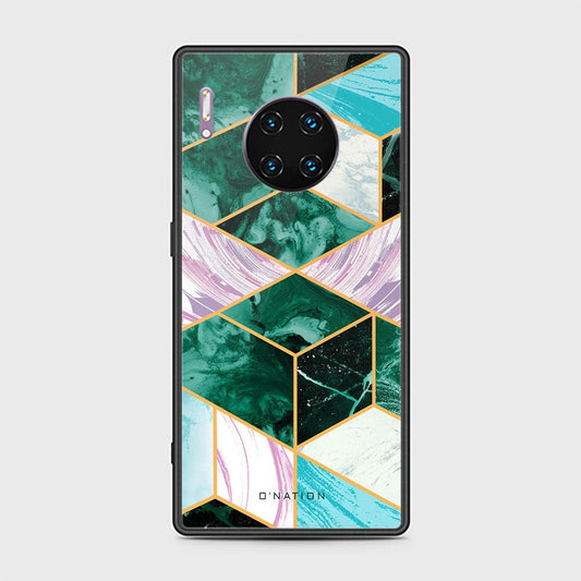 Huawei Mate 30 Pro Cover - O'Nation Shades of Marble Series - HQ Ultra Shine Premium Infinity Glass Soft Silicon Borders Case