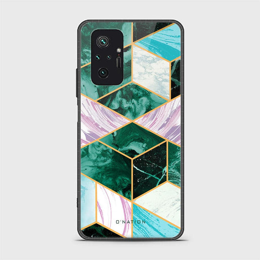 Xiaomi Redmi Note 10 Pro 4G Cover - O'Nation Shades of Marble Series - HQ Ultra Shine Premium Infinity Glass Soft Silicon Borders Case