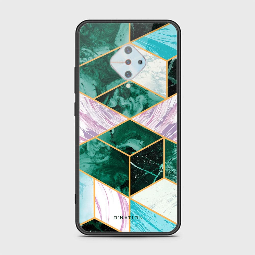 Vivo S1 Pro Cover - O'Nation Shades of Marble Series - HQ Ultra Shine Premium Infinity Glass Soft Silicon Borders Case