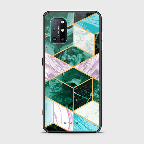 OnePlus 8T Cover - O'Nation Shades of Marble Series -  D1 - HQ Ultra Shine Premium Infinity Glass Soft Silicon Borders Case ( Fast Delivery )