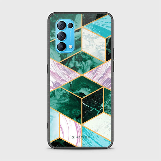Oppo Find X3 Lite Cover - O'Nation Shades of Marble Series - HQ Ultra Shine Premium Infinity Glass Soft Silicon Borders Case