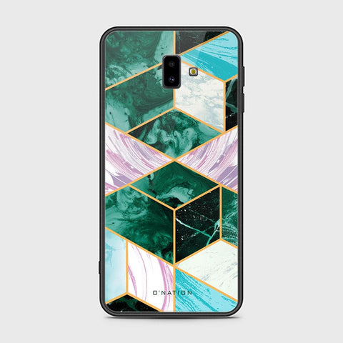 Samsung Galaxy J6 Plus 2018 Cover - O'Nation Shades of Marble Series - HQ Ultra Shine Premium Infinity Glass Soft Silicon Borders Case