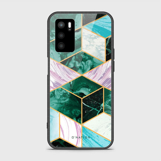 Oppo A16s Cover - O'Nation Shades of Marble Series - HQ Ultra Shine Premium Infinity Glass Soft Silicon Borders Case
