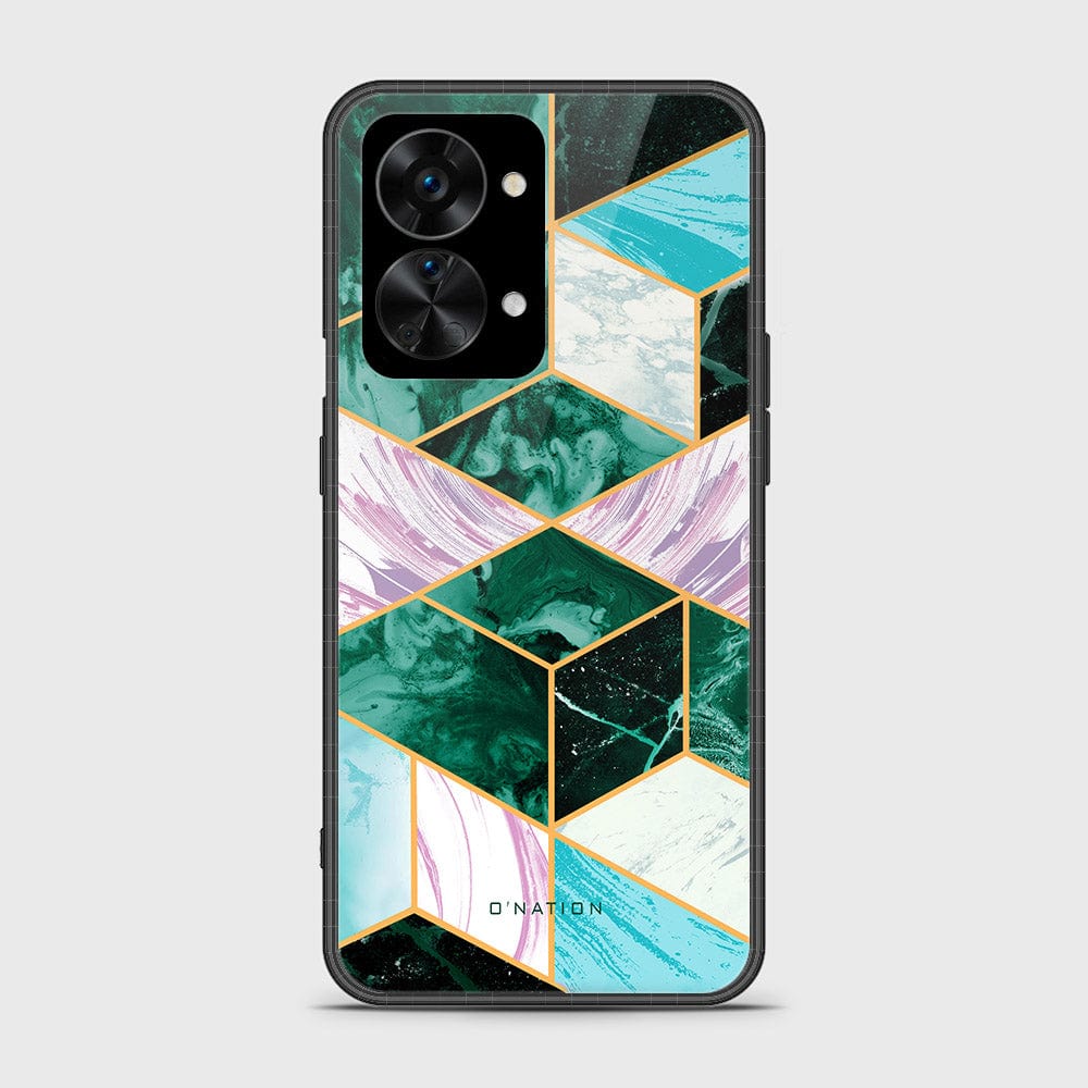 OnePlus Nord 2T Cover - O'Nation Shades of Marble Series - HQ Ultra Shine Premium Infinity Glass Soft Silicon Borders Case