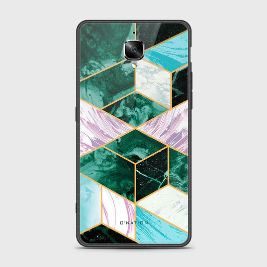 OnePlus 3 Cover - O'Nation Shades of Marble Series - HQ Ultra Shine Premium Infinity Glass Soft Silicon Borders Case