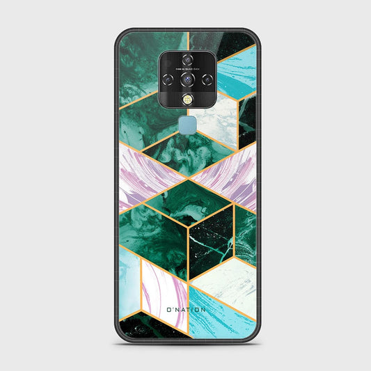 Tecno Camon 16 Cover - O'Nation Shades of Marble Series - HQ Ultra Shine Premium Infinity Glass Soft Silicon Borders Case