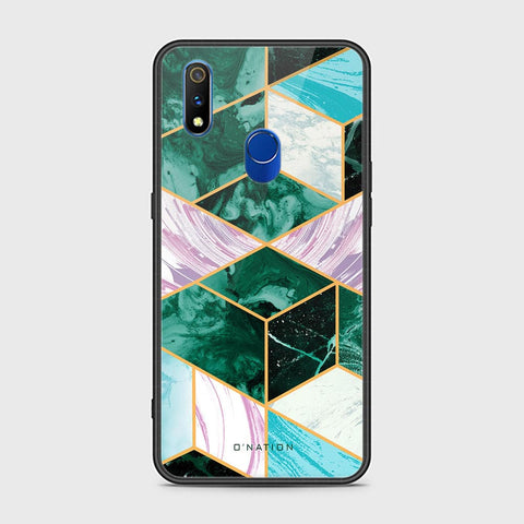 Realme 3 Pro Cover - O'Nation Shades of Marble Series - HQ Ultra Shine Premium Infinity Glass Soft Silicon Borders Case