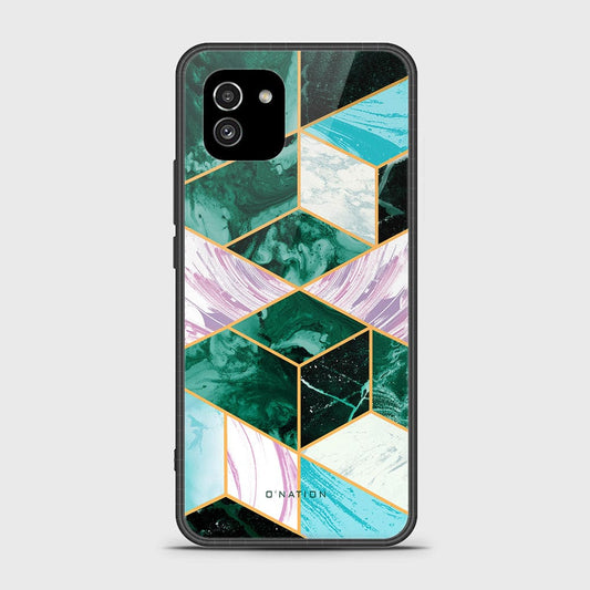 Samsung Galaxy A03 Cover - O'Nation Shades of Marble Series - HQ Ultra Shine Premium Infinity Glass Soft Silicon Borders Case