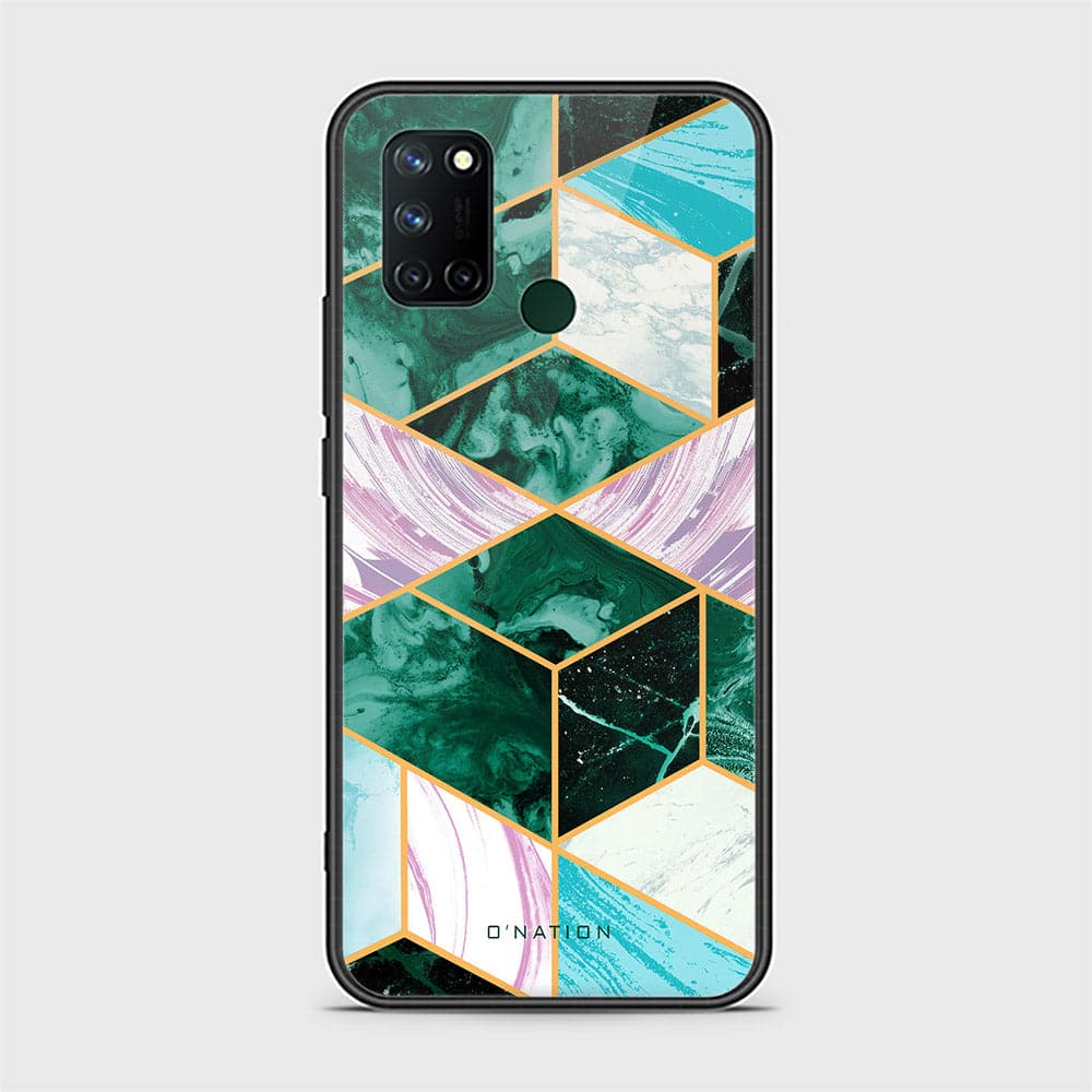 Realme C17 Cover - O'Nation Shades of Marble Series - HQ Ultra Shine Premium Infinity Glass Soft Silicon Borders Case