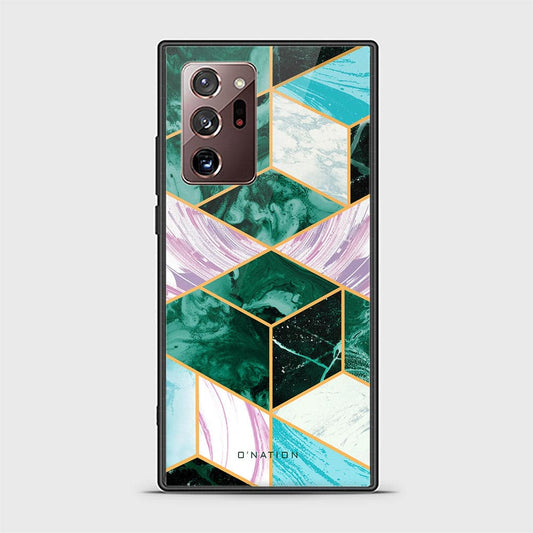 Samsung Galaxy Note 20 Ultra Cover - O'Nation Shades of Marble Series - HQ Ultra Shine Premium Infinity Glass Soft Silicon Borders Case